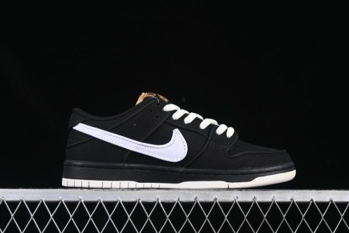Nike SB Dunk Low Premium Skateboarding Shoes in Black and White - FN5880-001