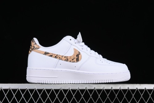 Nike Air Force 1 '07 Low Casual Sneakers with Full-Length Air Cushion - AO1635-100