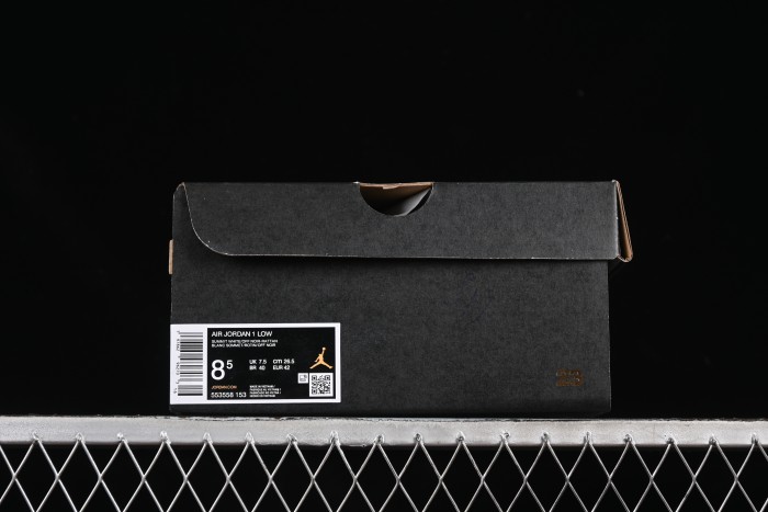 Nike Air Jordan 1 Low Retro Casual Sneakers in Cream White - 553558-153