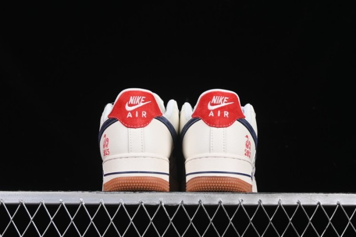 Nike Air Force 1 '07 Low Stussy Collaboration Year of the Snake Limited Edition Red Snake Low-Top Casual Sneakers - XS1958-502