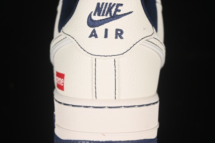 Nike Air Force 1 '07 Low Supreme Collaboration Casual Sneakers with Full-Length Air Cushion - HH7518-074