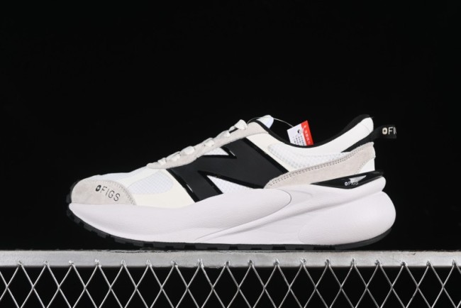 New Balance 3447 Series Retro Casual Running Shoes with Textile and Leather Upper - U3447LC