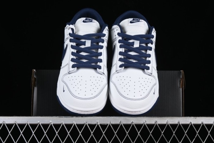 Nike Supreme x SB Dunk Low Collaboration - Navy Blue Anniversary High-End Custom Low-Top Casual Skate Shoes - DY1503-005 1
