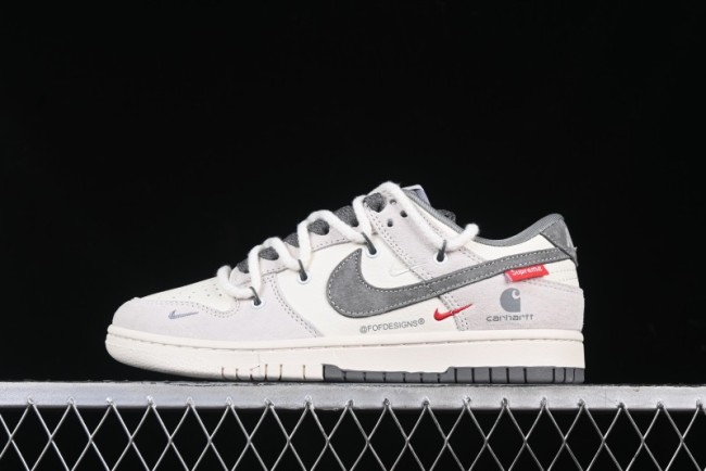 Nike SB Dunk Low Carhartt x Supreme Collaboration Anniversary Edition Customized Low-Top Casual Skate Shoes - YX5066-239