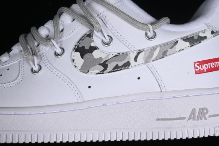 Nike Supreme x Air Force 1'07 Low  Box Logo  Camouflage Print Casual Sneakers - UP1658-595 1