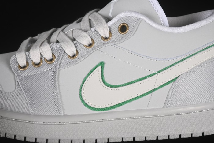 Nike Air Jordan 1 Low  Dongdan  Casual Sneakers with Woven Grey Design - IH3369-077
