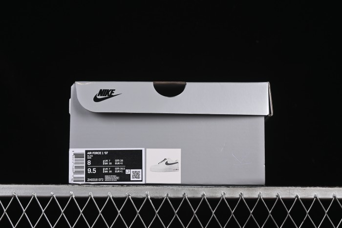 Nike Air Force 1 '07 Low White Black Hemp Casual Sneakers - ZH0316-072