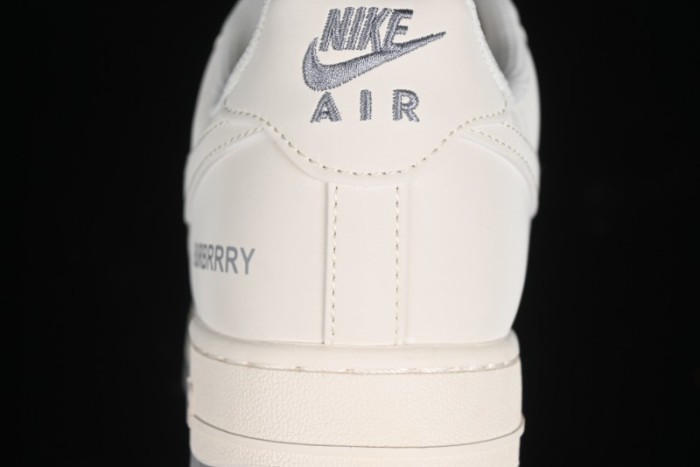 Nike Air Force 1 '07 Low Burberry Collaboration - Beige Grey Low-Top Casual Sneakers - BB8588-225