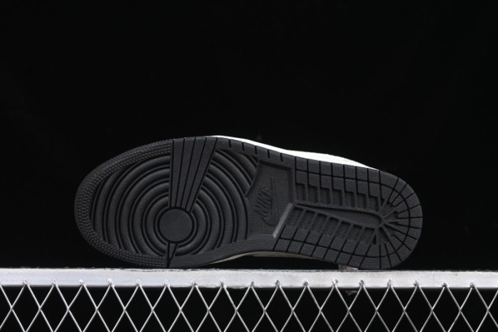 Nike Air Jordan 1 Low Retro Basketball Shoes - Stussy Grey Snake Custom - FC1688-200