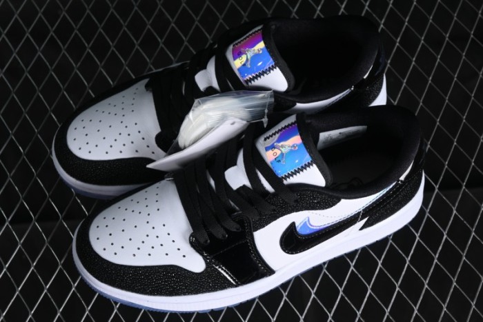 Nike Air Jordan 1 Low Golf AJ1 Golf Shoes with Laser Leather Black Double Hook - FZ4159-100 1