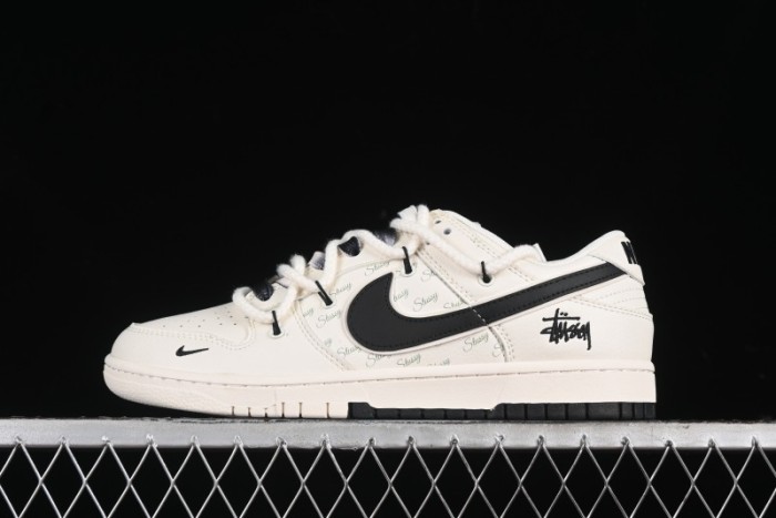 Nike SB Dunk Low Stussy Anniversary Custom Low-Top Casual Skate Shoes - SJ2068-297