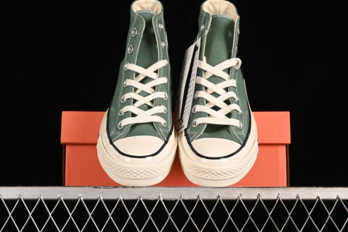Converse Chuck 1970s High Top Casual Canvas Sneakers in Pine Green - A06521C 1