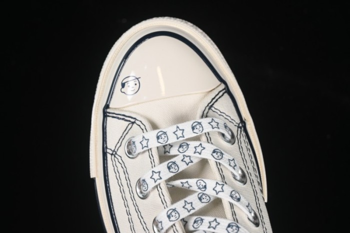 Converse Chuck Taylor All Star 1970s High Top Canvas Sneakers with Noritake Hand-Drawn Elements - A15787C