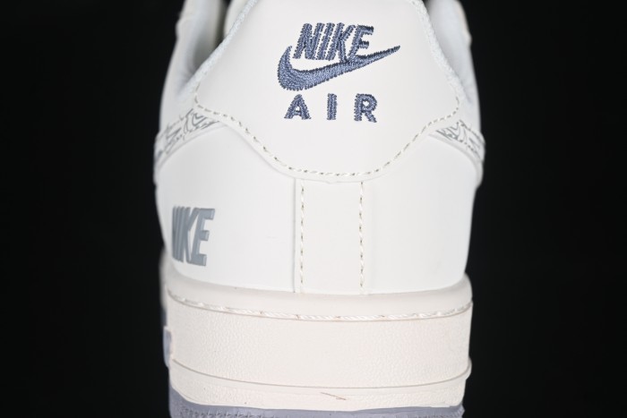 Nike Air Force 1 '07 Low Casual Sneakers in Light Grey with Mini Swoosh - HH7518-048