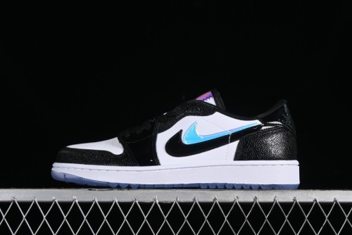 Nike Air Jordan 1 Low Golf AJ1 Retro Golf Shoes with Laser Patent Leather and Double Hook Design - FZ4159-100 1