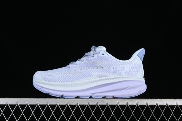 HOKA ONE ONE Clifton 9 Lightweight Knit Mesh Running Shoes with Enhanced Cushioning - 1127896 EHR 1