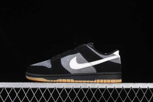 Nike Dunk Low Casual Sneakers in Black-Grey Colorway - HQ1931-001