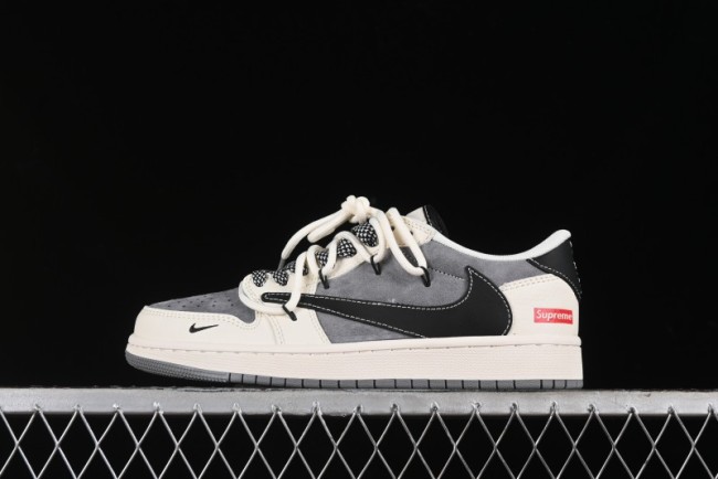 Nike Travis Scott x Fragment Design x Air Jordan 1 Low OG SP AJ1 Supreme Collaboration - SJ0086-132