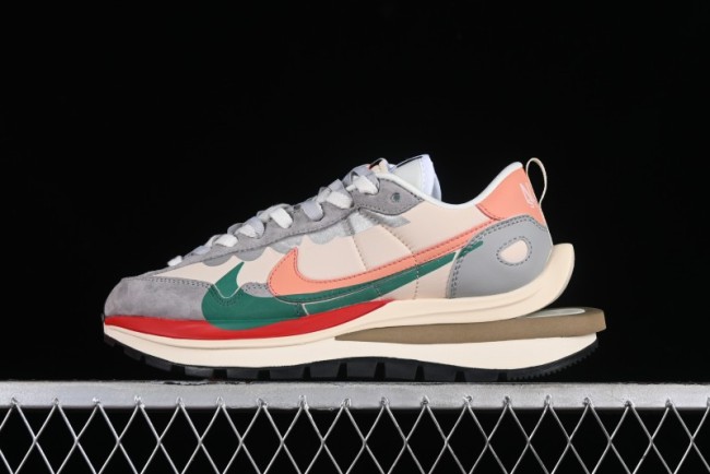 Nike Sacai VaporWaffle 3.0 Deconstructed Sneakers with Overlapping Swoosh and Dual Tongue - DD1875-107