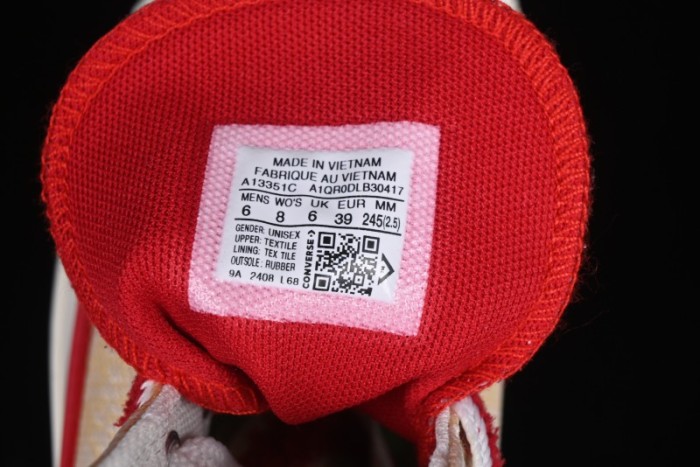 Converse 1970s CNY Year of the Snake Limited Edition High-Top Canvas Sneakers with Gold Star Chain and Metallic Snake Lace Jewelry - A13351C