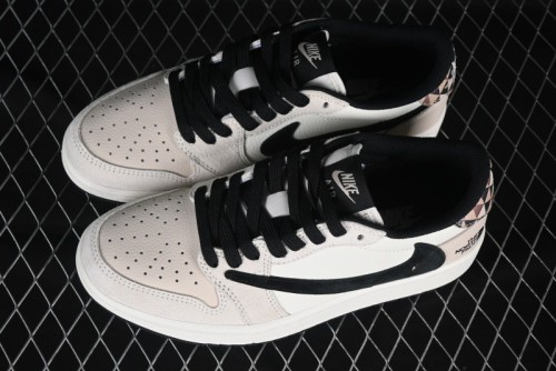 Nike Travis Scott x Fragment Design x Air Jordan 1 Low OG SP AJ1 Low Top Casual Sneakers - DM7866-102