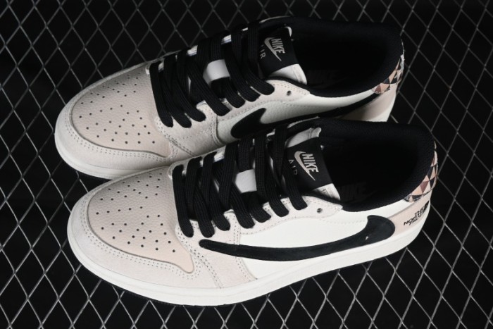 Nike Travis Scott x Fragment Design x Air Jordan 1 Low OG SP AJ1 Low Top Casual Sneakers - DM7866-102