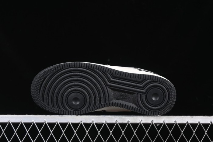 Nike Air Force 1 '07 Low Dior Collaboration Black Pattern Low-Top Casual Sneakers - DF0188-028