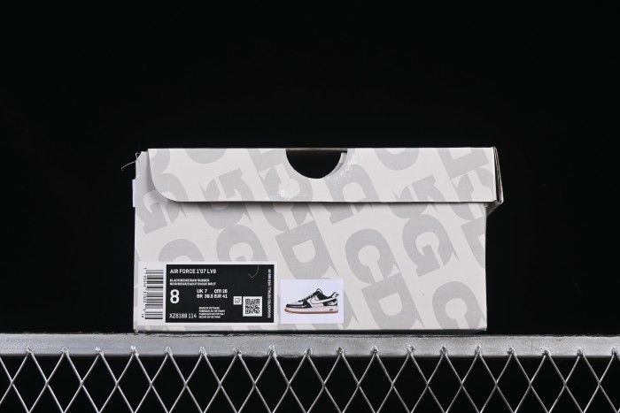 Nike Air Force 1'07 Low The North Face Collaboration Black Lychee Pattern Gum Sole Casual Sneakers - XZ6188-114