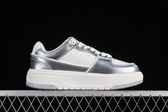 MLB Chunky Liner Metal Senior Series Lightweight Platform Casual Sneakers with 6cm Height Increase - 3ASXCLH3N50GRS