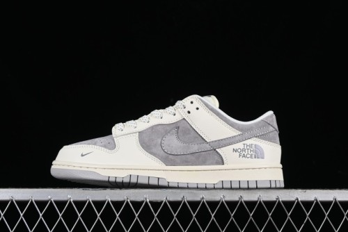 Nike SB Dunk Low The North Face Collaboration - Beige Suede Anniversary High-End Custom Low-Top Casual Skate Shoes - XD6188-020 1