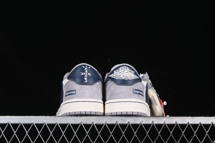 Nike Travis Scott x Fragment Design x Air Jordan 1 Low OG SP AJ1 Supreme Collaboration Sneakers - DM9288-006