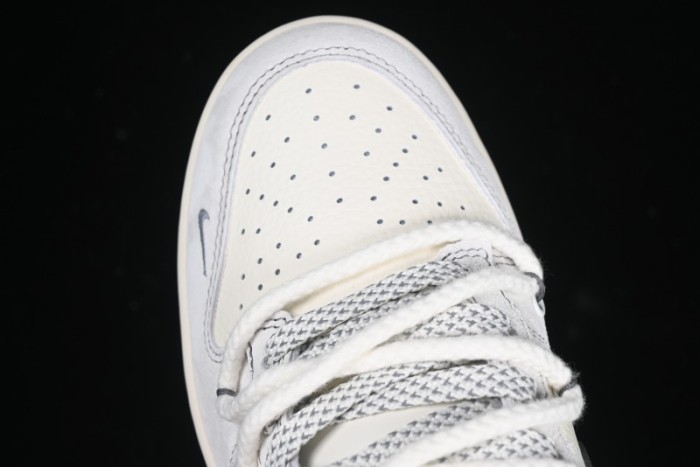 Nike SB Dunk Low The North Face x Supreme Collaboration Light Gray Hook Anniversary Custom Low-Top Casual Skate Shoes - YX5066-230