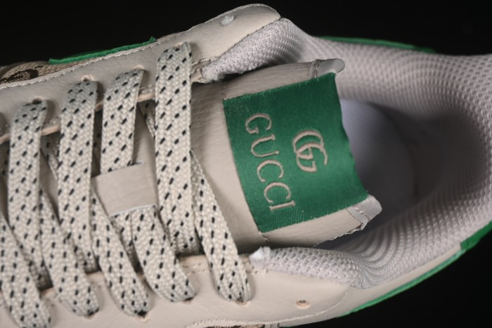 Nike Air Force 1 '07 Low Gucci Collaboration Grey Brown with Green Swoosh Casual Sneakers - LW9279-003