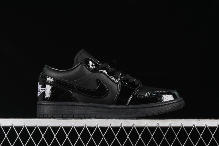 Nike Air Jordan 1 Low  Black Croc  Casual Sneakers - HJ7743-010