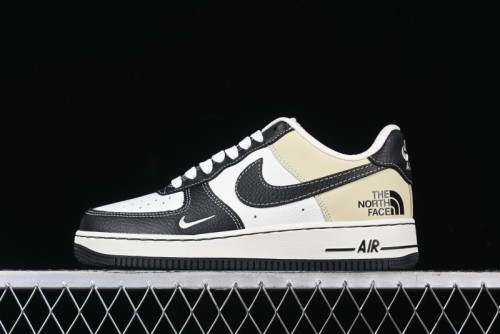 Nike Air Force 1 '07 Low The North Face Collaboration - Black Leather Low-Top Casual Sneakers - CH6336-513