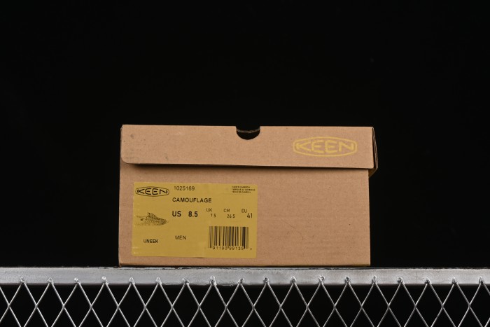 Keen Uneek Flat-M Woven Elastic Strap Camouflage Outdoor Sandals for Hiking and Water Sports - 1025169 CAMOUFLAGE