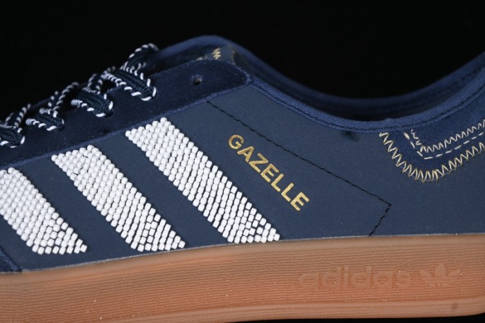 Adidas Clot x Originals Gazelle Indoor Retro Casual Slip-Resistant Wear-Resistant Low-Top Sneakers - IH3725