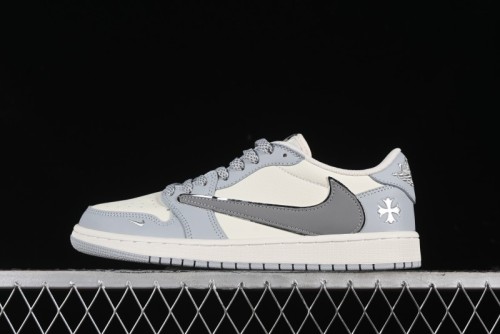 Nike Travis Scott x Fragment Design x Air Jordan 1 Low OG SP AJ1 Retro Sneakers - DM7866-016