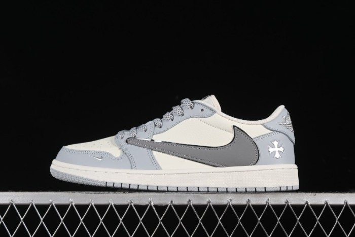 Nike Travis Scott x Fragment Design x Air Jordan 1 Low OG SP AJ1 Retro Sneakers - DM7866-016