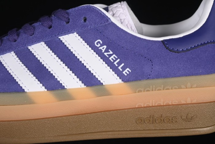 Adidas Originals Gazelle Bold IE0419 Low-Top Sneakers with Thick Sole for Casual Wear, Slip-Resistant and Durable