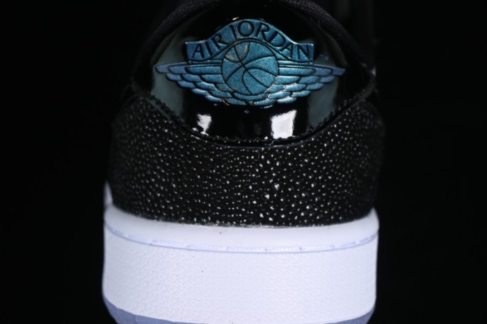 Nike Air Jordan 1 Low Golf AJ1 Golf Shoes with Laser Leather Black Double Hook - FZ4159-100 1