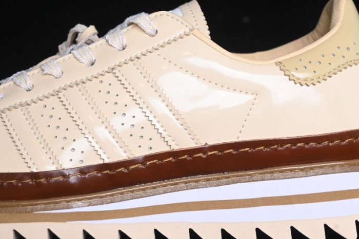 Adidas Clot x Superstar JQ6117 Shell Toe Sneakers with Preppy Style and Perforated Design - JQ6117