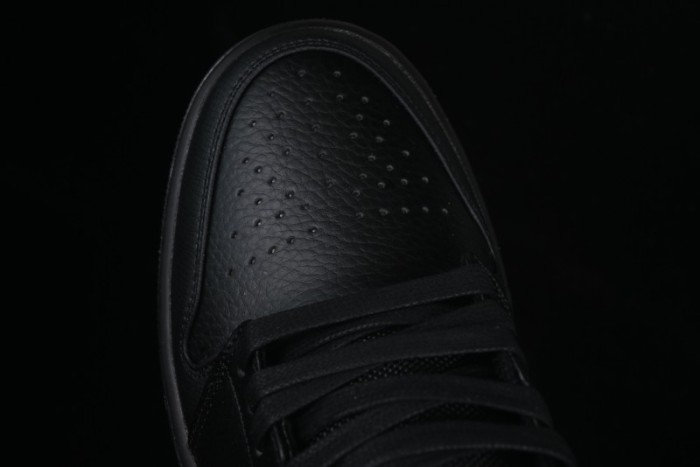 Nike Air Jordan 1 Low AJ1 Basketball Shoes in Black and White Canvas and Leather - HV5968-001