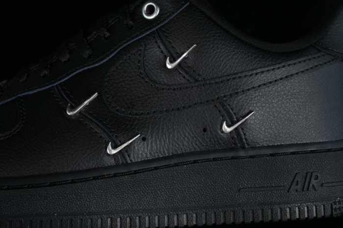 Nike Air Force 1 '07 Low Silver Swoosh Casual Sneakers - HQ1180-001 1