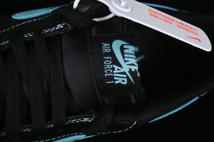 Nike Air Force 1 Low  Tiffany Blue  – Black & Aqua Classic