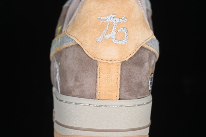 Nike Air Force 1'07 Low  Kakarot  Dragon Ball Z Custom Casual Sneakers for Autumn Winter - CD1212-666