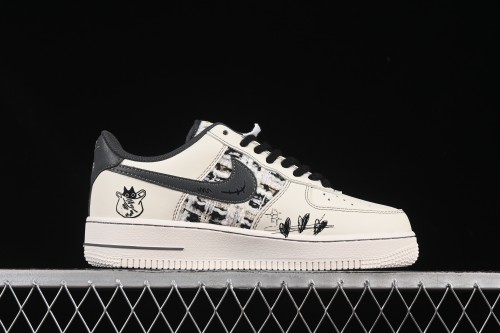 Nike Air Force 1'07 Low Little Black Cat Casual Sneakers - FJ7740-710