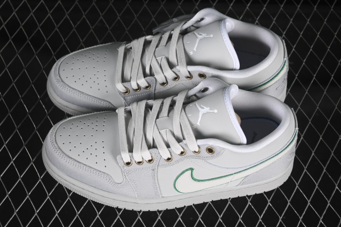 Nike Air Jordan 1 Low  Dongdan  Casual Sneakers with Woven Grey Design - IH3369-077