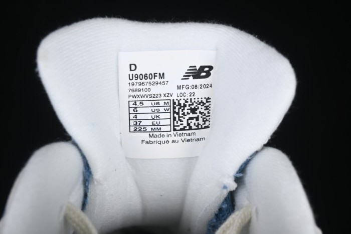 New Balance NB9060 Series Retro Casual Running Shoes with ABZORB Cushioning - U9060FM