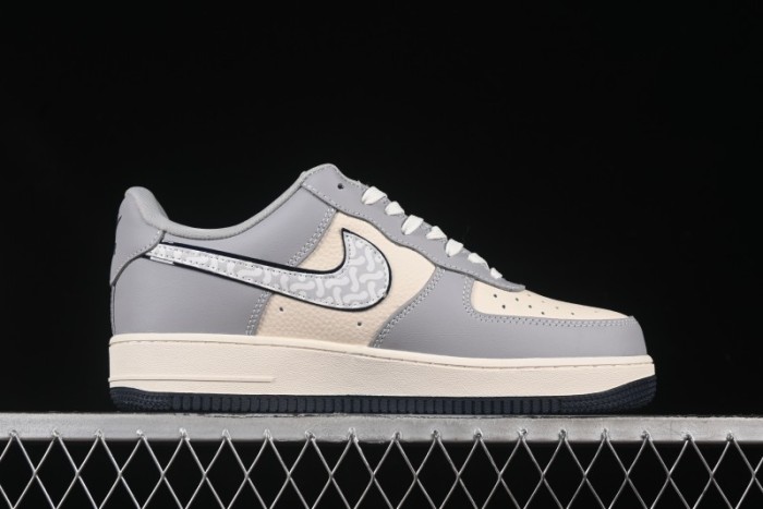 Nike Air Force 1 '07 Low Kaws Collaboration Beige Grey Casual Sneakers - KK1988-077
